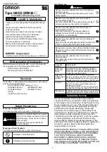 Omron Sti G9SX-SM032 Series User Manual предпросмотр