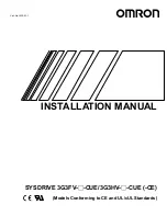 Preview for 1 page of Omron SYSDRIVE 3G3FV-*-CUE Installation Manual