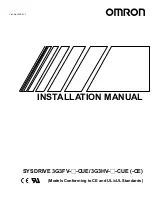 Omron SYSDRIVE 3G3FV-*-CUE Installation Manual предпросмотр