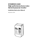 Omron SYSDRIVE 3G3IV Installation Instructions Manual preview