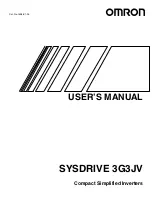 Preview for 1 page of Omron SYSDRIVE 3G3JV-A4002 User Manual