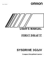 Omron SYSDRIVE 3G3JV-AB001 User Manual предпросмотр