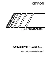 Предварительный просмотр 3 страницы Omron SYSDRIVE 3G3MV-A2001 User Manual