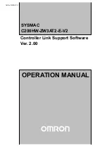 Предварительный просмотр 1 страницы Omron SYSMAC 3G8F5-CLK11-E Operation Manual