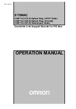 Предварительный просмотр 1 страницы Omron SYSMAC 3G8F7-CLK12-E Operation Manual