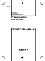 Preview for 1 page of Omron SYSMAC C1000H Operation Manual