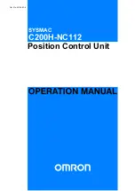 Preview for 1 page of Omron SYSMAC C200H-NC112 Operation Manual