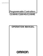 Preview for 1 page of Omron SYSMAC C200HE Operation Manual