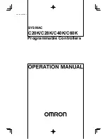 Omron SYSMAC C20K Operation Manual preview