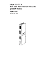 Предварительный просмотр 2 страницы Omron SYSMAC C500-NC222-E Operation Manual