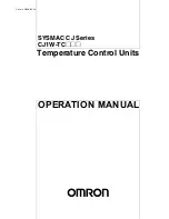 Omron SYSMAC CJ Series Operation Manual preview