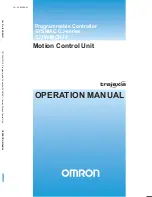 Предварительный просмотр 1 страницы Omron SYSMAC CJ Series Operation Manual