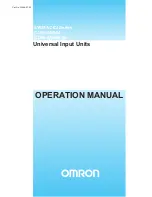 Preview for 1 page of Omron SYSMAC CJ1W-AD04U Operation Manual