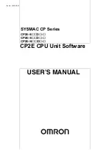 Предварительный просмотр 1 страницы Omron SYSMAC CP Series User Manual