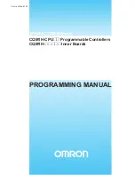 Preview for 1 page of Omron SYSMAC CQM1H Series Programming Manual