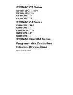 Preview for 2 page of Omron SYSMAC CS1D-CPU** Reference Manual