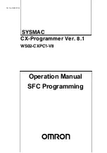 Preview for 1 page of Omron SYSMAC CX-Programmer 8.1 Operation Manual