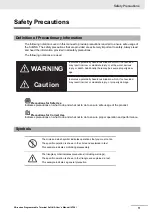 Preview for 13 page of Omron Sysmac NA Series User Manual