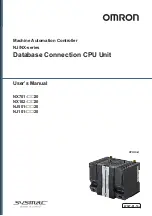 Preview for 1 page of Omron SYSMAC NX series User Manual