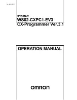 Omron Sysmac WS02-CXPC1-EV3 Operation Manual preview