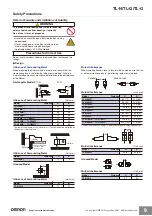 Preview for 10 page of Omron TL-G Series Quick Start Manual