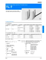 Предварительный просмотр 1 страницы Omron TL-T Datasheet