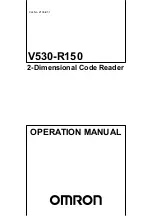Preview for 1 page of Omron V530-R150 Operation Manual