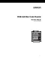 Предварительный просмотр 1 страницы Omron V550-A20 Operation Manual