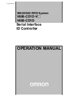Preview for 1 page of Omron V600-CD1D-V2 Operation Manual