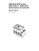 Предварительный просмотр 2 страницы Omron V600-CD1D-V2 Operation Manual