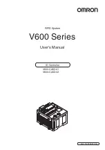 Предварительный просмотр 1 страницы Omron V600 Series User Manual