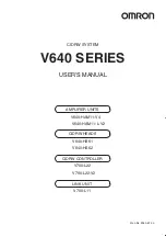 Preview for 1 page of Omron V640-HS61 User Manual