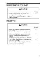 Preview for 4 page of Omron V7-IP65 User Manual