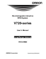 Preview for 1 page of Omron V720-HS04 User Manual