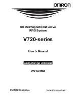 Omron V720-HS04 User Manual предпросмотр