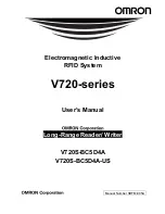 Omron V720S-BC5D4A User Manual preview
