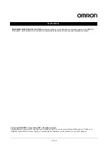 Preview for 3 page of Omron V740-HS01CA User Manual