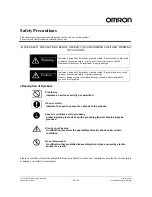 Preview for 3 page of Omron V740-HS02C Operation Manual