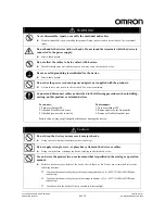 Preview for 4 page of Omron V740-HS02C Operation Manual