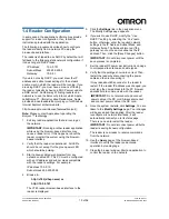 Preview for 13 page of Omron V740-HS02C Operation Manual