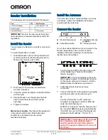 Preview for 5 page of Omron V740 Series Operation Manual