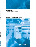 Preview for 1 page of Omron VARISPEED F7 (French) Manuel D'Utilisation