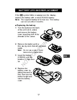 Preview for 17 page of Omron Walking style IV Instruction Manual