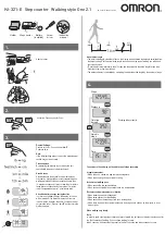 Omron Walking style One 2.1 Quick Start Manual preview