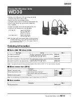 Preview for 1 page of Omron WD30 Series Manual