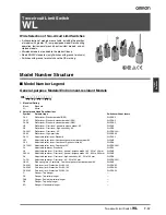Preview for 1 page of Omron WL - Datasheet