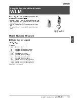 Preview for 1 page of Omron WLM - Datasheet