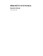 Preview for 1 page of Omron WS02-NCTC1-E - 07-2001 Operation Manual