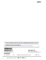 Preview for 8 page of Omron XS5 T Series Manual