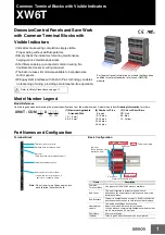 Preview for 1 page of Omron XW6T Series Manual